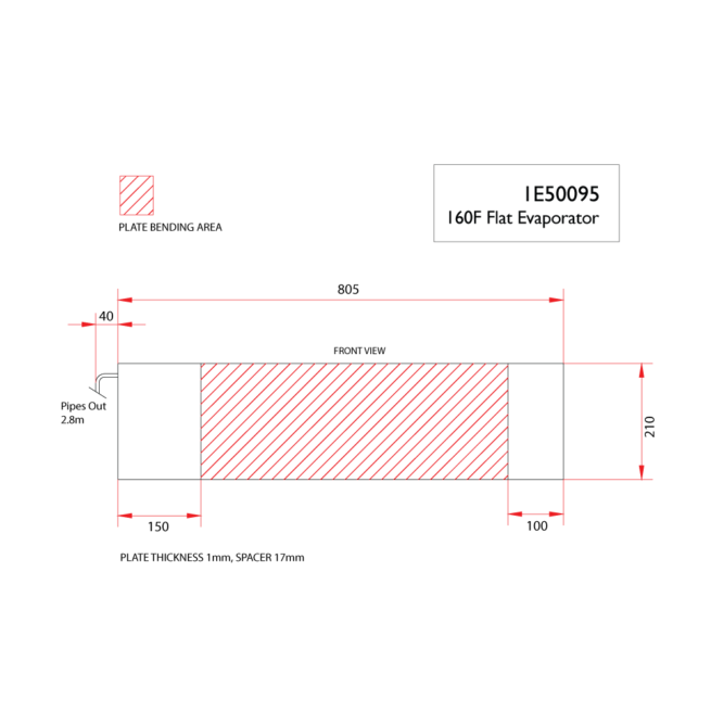 160F flat evaporator-DIMS