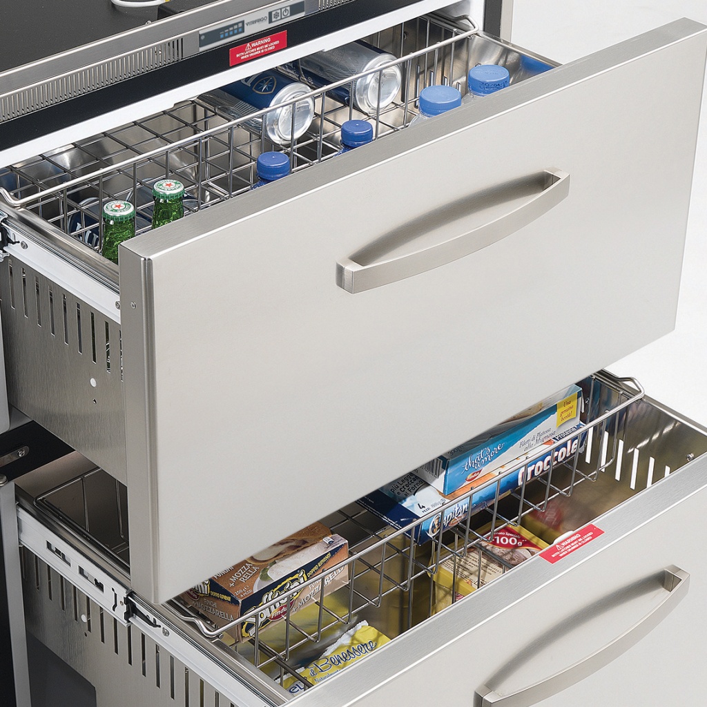 DW180 144 Litre 2 drawer 12/24 volt marine fridge or freezer (select